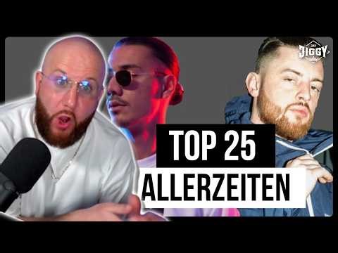 TOP 25 der MEISTGEHÖRTEN Deutschrap Songs ALLERZEITEN🔥 | REACTION