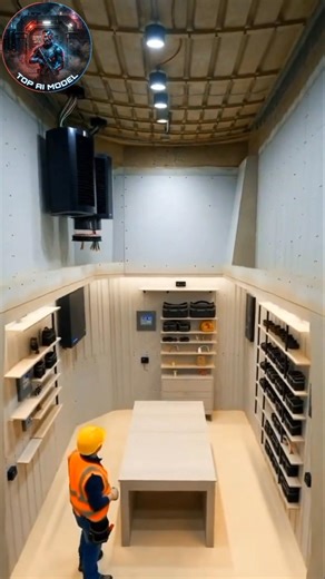 90° View: Hidden Underground Bunker Built in 60 Seconds 😱 #build #shorts