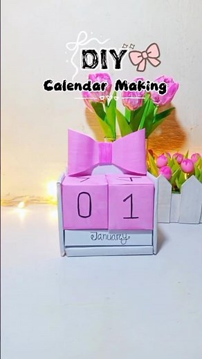 DIY Calendar Making with Paper |How to Make Paper Calendar at Home#diycalendar#shorts#homedecor