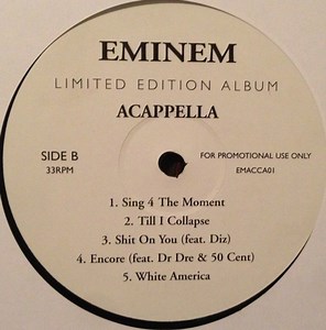 Eminem - Limited Edition Album Acapella