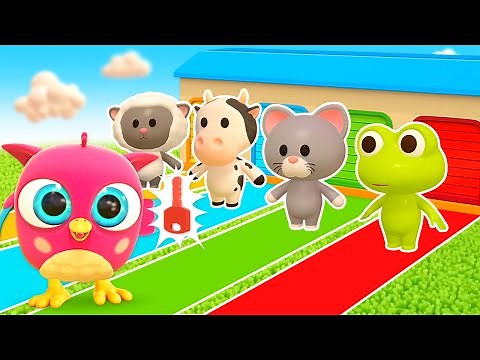 Baby cartoons & learning videos for kids. Learn animals & colors for kids with Hop Hop the owl.