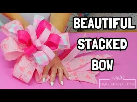 Stacked Bow That Looks Store-Bought in Minutes #DIY #Tutorial