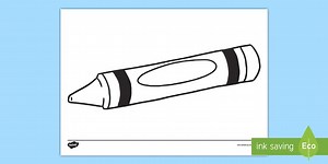 Crayon Template Colouring Page