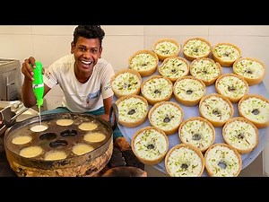 Mini Malai Ghewar Dessert Making – Traditional Indian Sweet Factory | Street Food Documentary