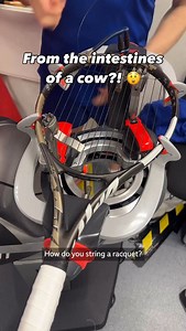 So how do you string a racquet? This is how! 🫨 | BBC Sport