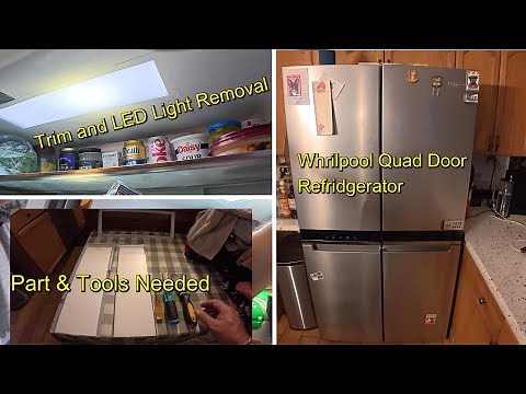 How to Replace Whirlpool Quad Door Refrigerator LED Light Panel | Easy DIY Fix