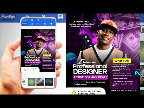 How to Design Professional Flyers in Pixellab - Mobile Graphic Design