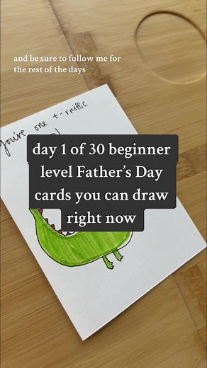 DIY Dinosaur Father’s Day Card Tutorial