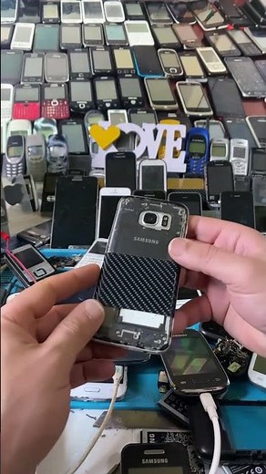 Samsung S7 New look fiber carbon #samsung #mobile #nostalgia #retro #smartphone #reels