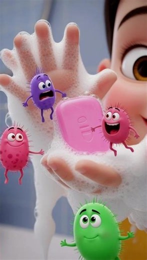Germs vs Clean Hands 🦠🧼 | Wash Hands Song for Kids | Bright Baby Tunes