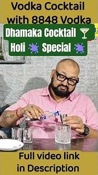 Dhamaka Cocktail 🍸 Holi 🫟 Special #vodka #cocktail #holi