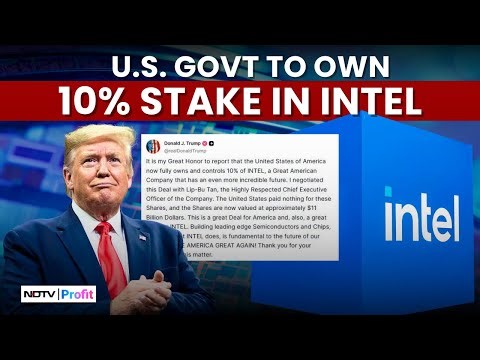 Trump Announces Deal With Intel; US Govt To Own 10% Stake In Chipmaker Co | Trump Intel Deal