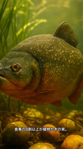 ピラニアの真実：凶暴な肉食魚は嘘だった？実は臆病な草食寄りの魚 #ピラニア #生き物の雑学 #動物の真実 #理科雑学 #shorts