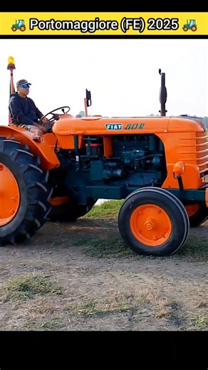 FIAT 80R - LANDINI L55 - PORTOMAGGIORE 2025 Corteo Trattori per Prove in Campo #Tractor #268 #shorts