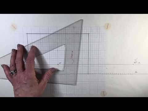 Creating a one point perspective grid with a tall sloped ceiling