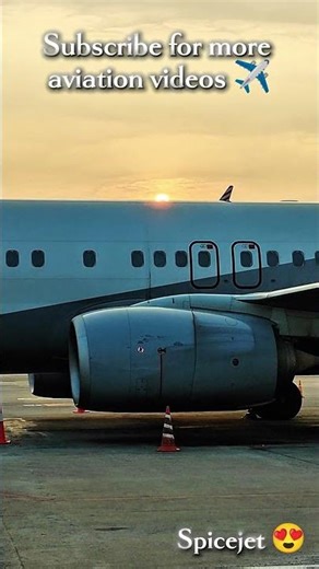 SpiceJet Plane Powerful View 😱 | Airport Action #shorts