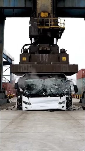 Squeezing a large bus #bus #shorts