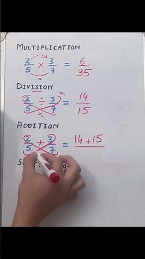 Multiplication,Division,Addition,Subtraction of fractions Shorts tricks || Math Shorts ||Olympicmath