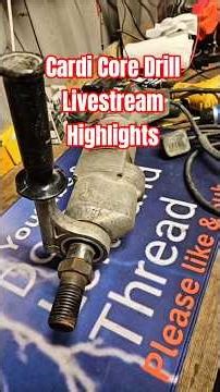 Cardi Core Drill Livestream switch bypass repair #powertoolrepair #doctorlefthandthread