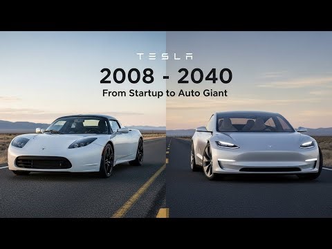 Tesla Evolution 2008–2040 | Every Tesla Transformation in One Cinematic Drive