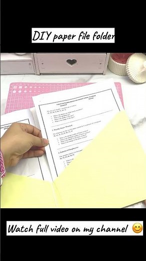 Homemade paper file folder | diy paper file folder