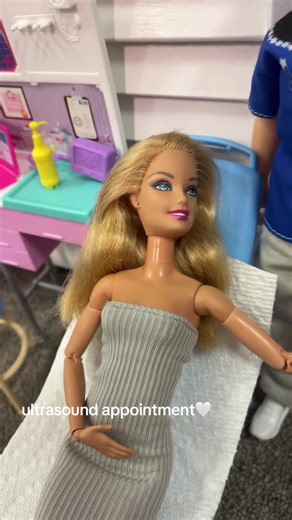 our first ultrasound appointment !! baby is super healthy 🤍 #barbie #roleplay #ultrasound #pregnant #dolls #fyp #7weeks #viral #foryou