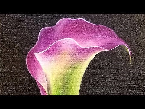 Calla Lily Acrylic Painting LIVE Tutorial