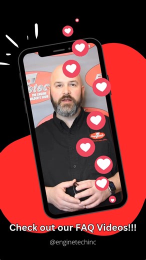 Check out our FAQ videos on YouTube and TikTok! Want to know why the top piston rings is thinner than what came out of your engine? Cody is here to answer this question and more! Learn more at 🌐www.enginetech.com/frequently-asked-questions | Enginetech