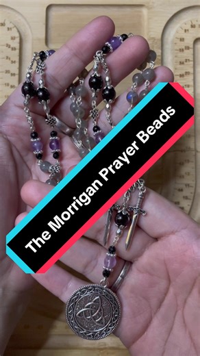 The Morrigan Prayer Beads (full Size and Pocket Size Available) #themorrigan #prayerbeads #celtic #pagan #celticgods