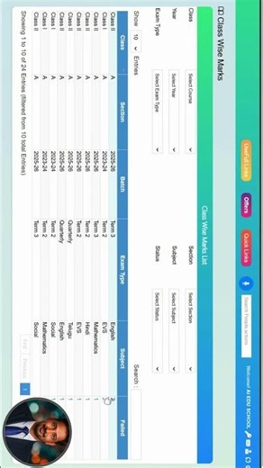 No1 AI Powered School ERP software | Failed students list - Exam management #schoolerp