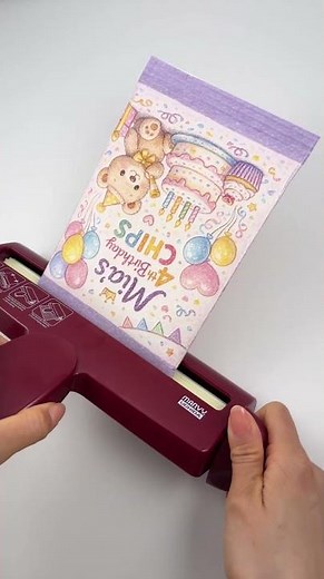 DIY Chip Bags That Look Real 👀 | Marvy Paper Crimper Straight #chipbag #partyideas #craft