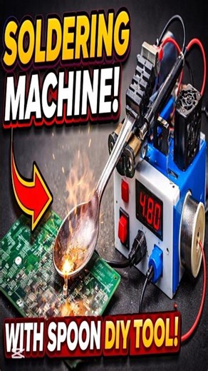 🥄DIY Soldering Machine With Spoon | Amazing Homemade Tool 🔥 #diy #diywelding #solderingtools