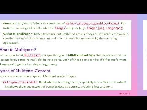 Understanding the Difference between Multipart and MIME Content Type