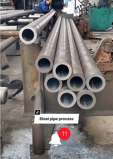 Steel pipe process #steelpipe #steelpipefactory #steelpipeprocessing #steelpipes #capcut #tiktok #fyp #foryoupage❤️❤️ #foryourpage