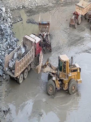 5.8K views · 18 reactions | One Caterpillar 966D Wheel Loader Loading Huge Rock | JoJo Construction | Facebook