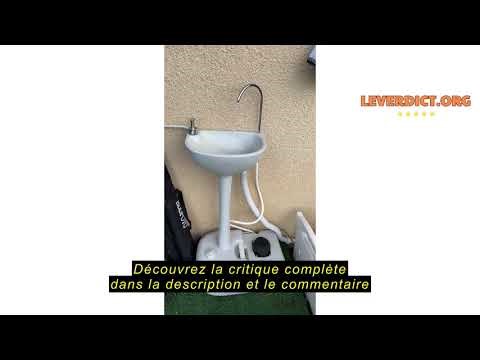 Avis sur la Outsunny Portable Hand Sink Washing Station Camping Garden Outdoor Travel with Water Tan