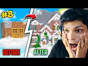 Surprising Mythpat By Improving His Secret Sky House in Minecraft Survival #8