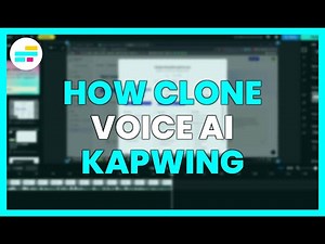 How to CLONE YOUR VOICE with AI in KAPWING
