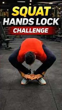 Squat Hands Lock Challenge | Mobility + Balance Test 💪🔥 #motivation #indianfitness