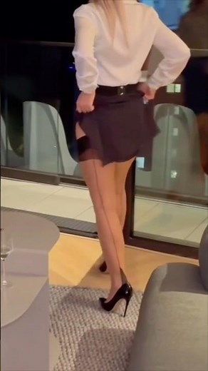 Kim Golden in Fully Fashioned Stockings