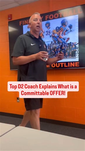 🎓 What’s a Committable Offer? Top D2 Head Coach at Findlay broke it down for us — and most people don’t even realize this: “Most offers are not committable.” At the Division II level, an offer has to be verified. Why? Because your grades, financial aid, and location all matter. Your Pell Grant, state grants, and other aid sources determine how much of your offer is real. So when a coach says, “I’m offering you,” that doesn’t always mean you can commit right away. He told me straight up: “If I o