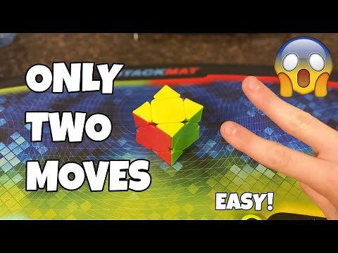 HOW TO SOLVE A SKEWB WITH ONLY 2 MOVES (not clickbait) (QUICK and EASY) (FOR BEGINNERS)