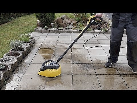 Extremely easy work! Kärcher T450 T-Racer surface cleaner tested! // GERMAN
