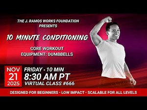 Virtual 10 Minute Conditioning - Core workout (11/21/2025) - 8:30 AM PT