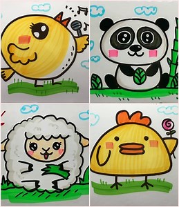 28K views · 1.5K reactions | Learn to Make Colorful Animal Drawings in Easy Steps | Kidpid | Facebook