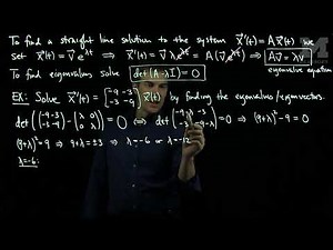 The Eigenvalue Method to Solve Systems Real Eigenvalues