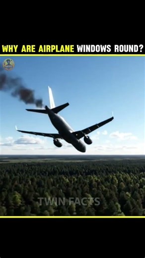 Aeroplane Ki Khidkiyan Round Shape Me Kyun Hoti Hain 🤯ll Why Are Airplane windows Round #shortsfeed