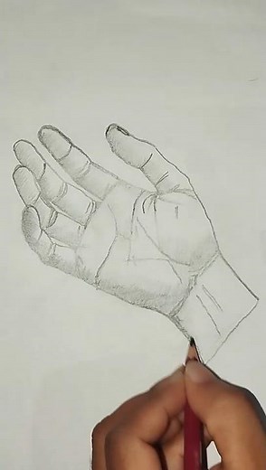 Learn to Draw a Hand Like a Pro! 🎨 #drawing #shorts #art