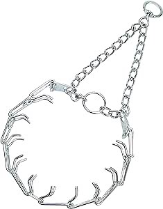 Herm Sprenger Chrome Plated Prong Dog Training Collar Ultra-Plus Pet Pinch Collar with Swivel No-Pull Collar for Dogs Made in Germany