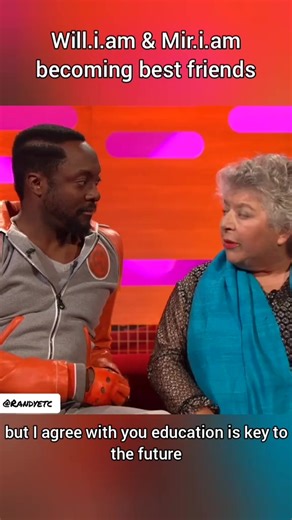 Part 1 Will.i.am & Miriam becoming best friends #william #miriammargolyes #grahamnorton #grahamnortonshow #tv #funny #talkshow | Randy etc